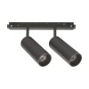 Sistema luce binario EGO TRACK DOUBLE 24W 3000K DALI BK, 19 x 4 x h16 cm,<Dmora Cheap