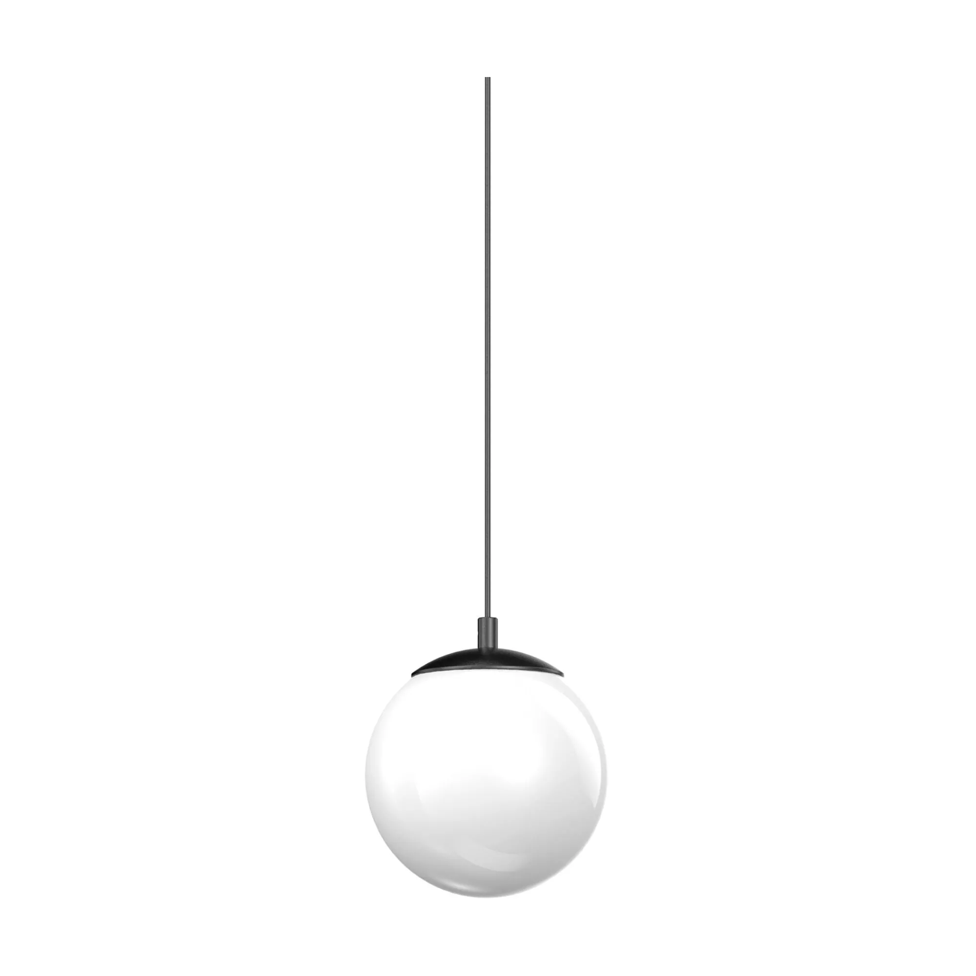 Sistema luce binario EGO PENDANT BALL 10W 3000K ON-OFF BK, 19 x 12 x h50 cm,<Dmora Clearance