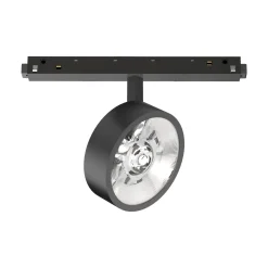 Sistema luce binario EGO TRACK FLAT SINGLE 09W 3000K ON-OFF BK, 19 x 5 x h14 cm,<Dmora Cheap