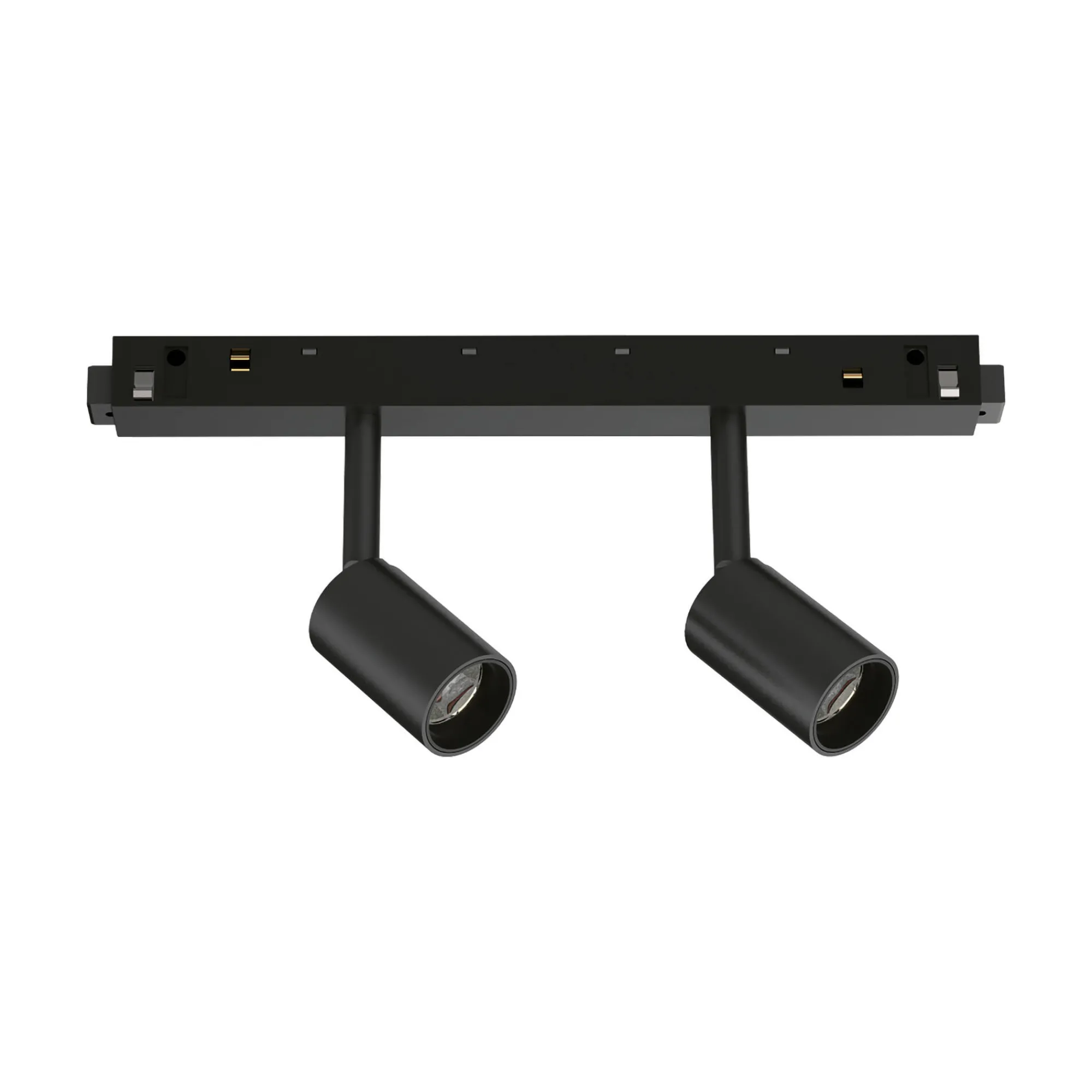 Sistema luce binario EGO TRACK DOUBLE 05W 4000K ON-OFF BK, 19 x 3 x h10 cm,<Dmora Store