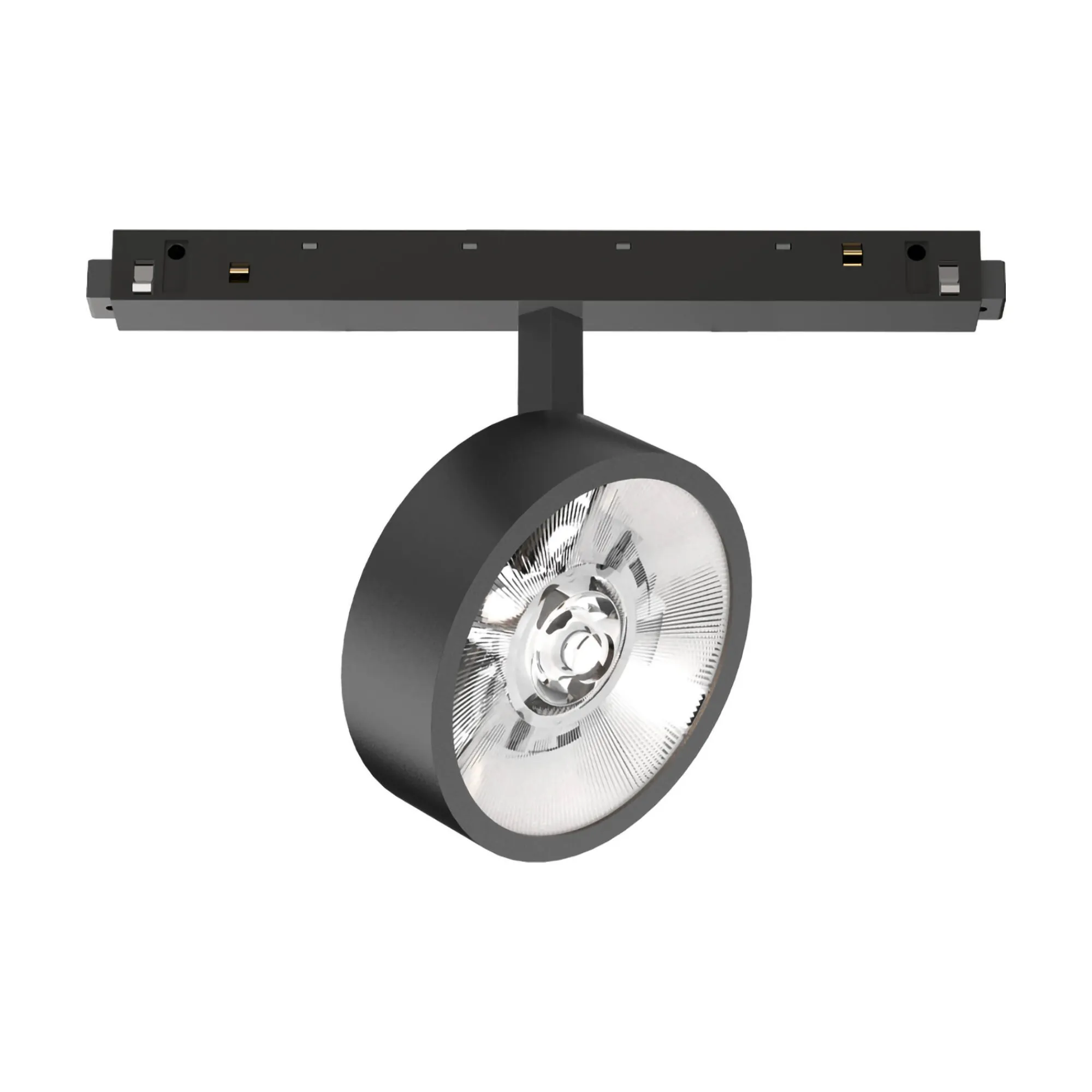Sistema luce binario EGO TRACK FLAT SINGLE 09W 3000K ON-OFF BK, 19 x 5 x h14 cm,<Dmora Cheap