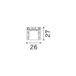 Sistema luce binario EGO PROFILE LOW 1000 mm BK, 100 x 3 x h3 cm,<Dmora Best Sale