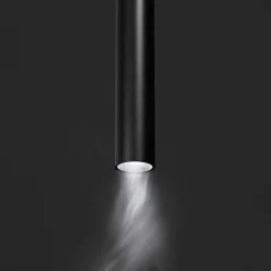 Sistema luce binario EGO PENDANT TUBE 12W 3000K ON-OFF BK, 19 x 4 x h55 cm,<Dmora New