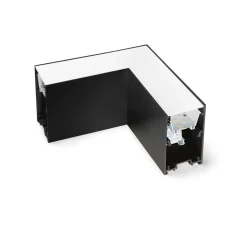 Sistema luce binario FLUO CORNER 3000K BK, 15 x 15 x h8 cm,<Dmora Online
