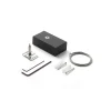 Sistema luce binario FLUO KIT SINGLE STEEL CABLE 2 MT + BK CEILING CUP, 10 x 6 x h3 cm,<Dmora Best