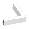 Sistema luce binario FLUO CORNER 3000K WH, 15 x 15 x h8 cm,<Dmora Clearance
