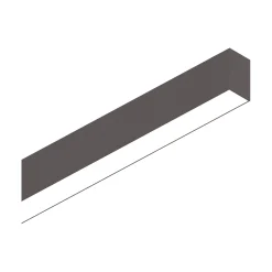 Sistema luce binario FLUO WIDE 1800 4000K BK, 181 x 5 x h8 cm,<Dmora Hot
