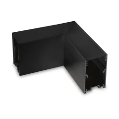 Sistema luce binario FLUO CORNER BLINDED BK, 15 x 15 x h8 cm,<Dmora Cheap
