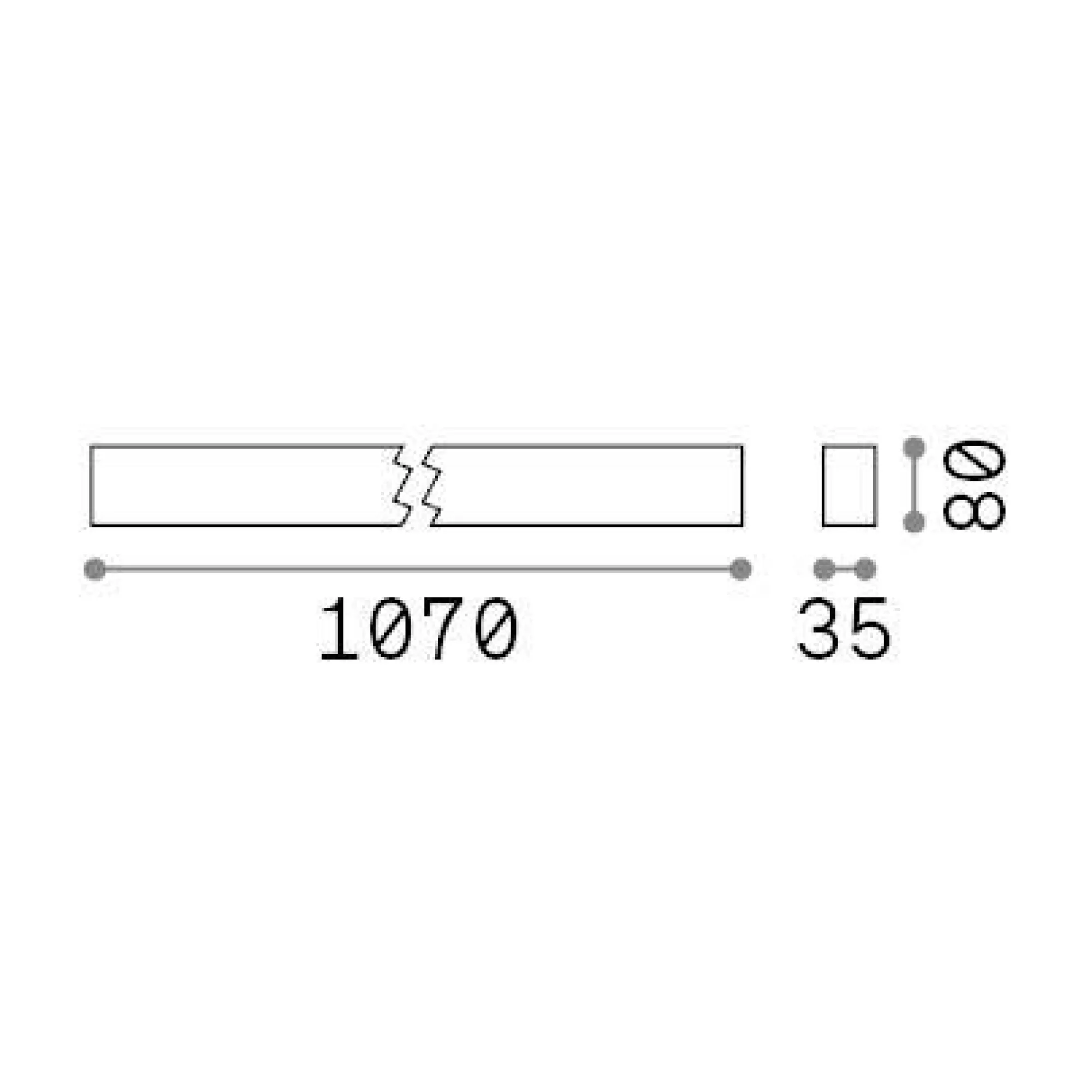 Sistema luce binario STEEL ACCENT 4000K BK, 107 x 4 x h8 cm,<Dmora Hot