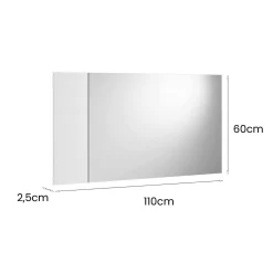 Specchio Atri, 110x3h60 cm,<Dmora Shop