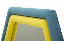 Specchio Balla, 75x4 h80 cm, Blu e Giallo<Dmora Discount