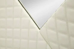 Specchio Bozzole, 80x3 h80 cm, Bianco e Oro<Dmora Fashion