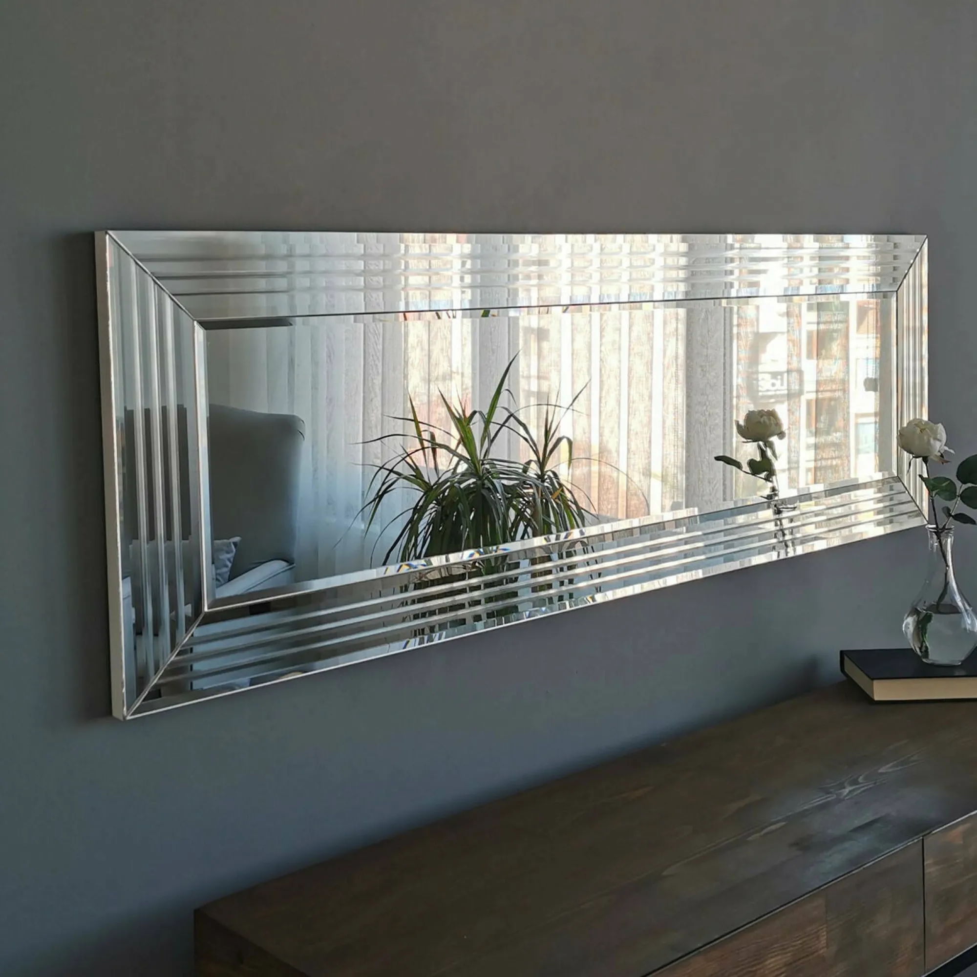 Specchio Dmazzantin, 120x2 h40 cm,<Dmora Best