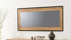 Specchio Dpiraccin, 110x2 h60 cm, Quercia e Nero<Dmora New