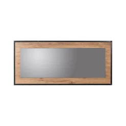 Specchio Dpiraccin, 110x2 h60 cm, Quercia e Nero<Dmora New