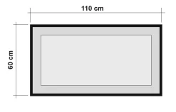 Specchio Dpiraccin, 110x2 h60 cm, Quercia e Nero<Dmora New