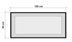 Specchio Dpiraccin, 150x2 h60 cm, Quercia e Nero<Dmora Outlet