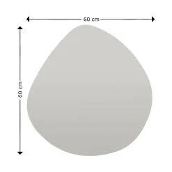 Specchio Eusebia, 60x2h60 cm,<Dmora Clearance