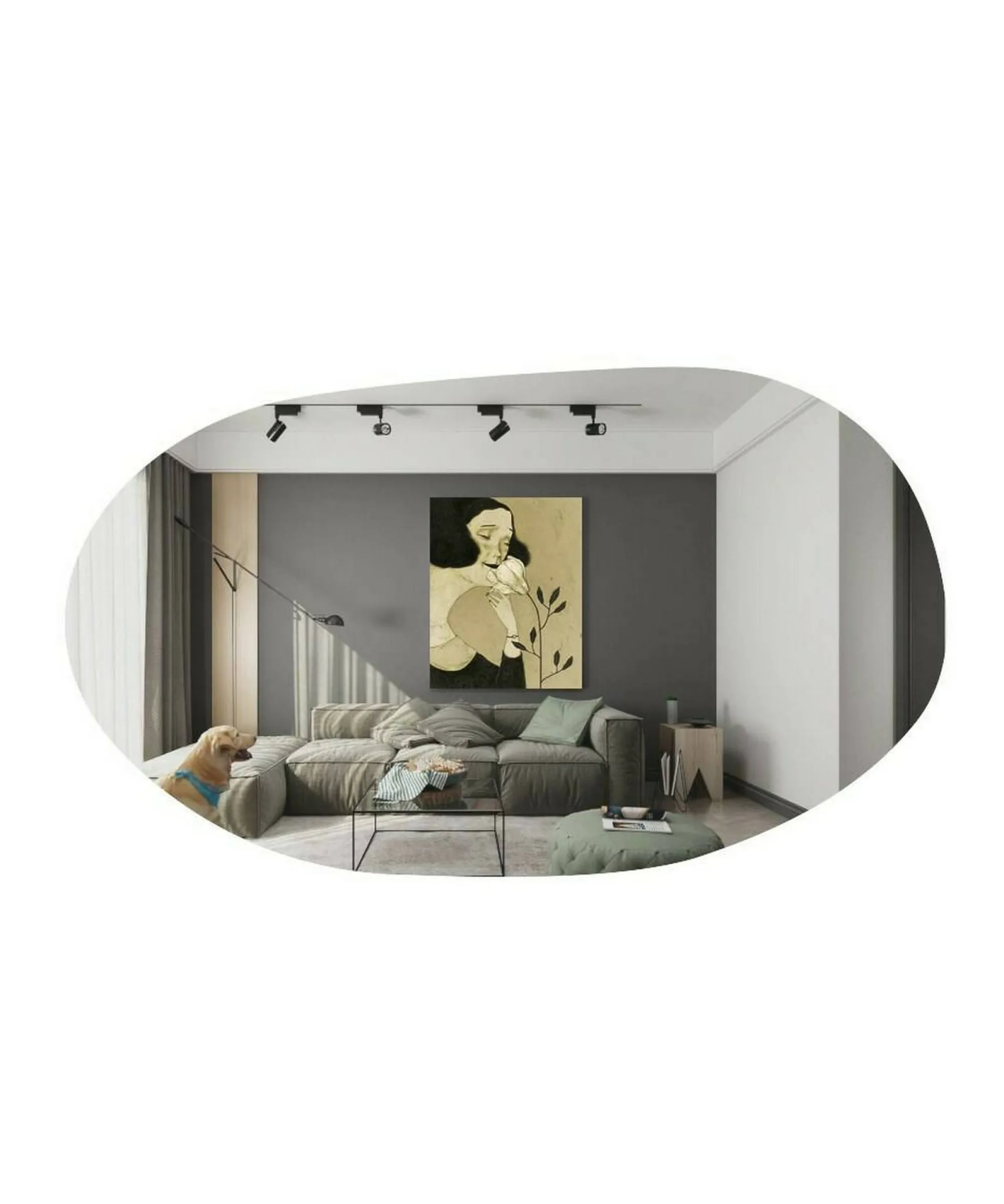 Specchio Nerina, 52x2h89 cm,<Dmora Sale