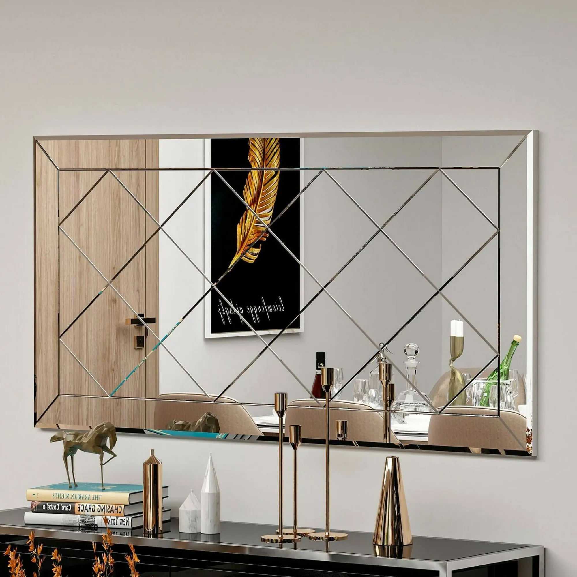 Specchio Nimfa, 60x2h120 cm,<Dmora Best