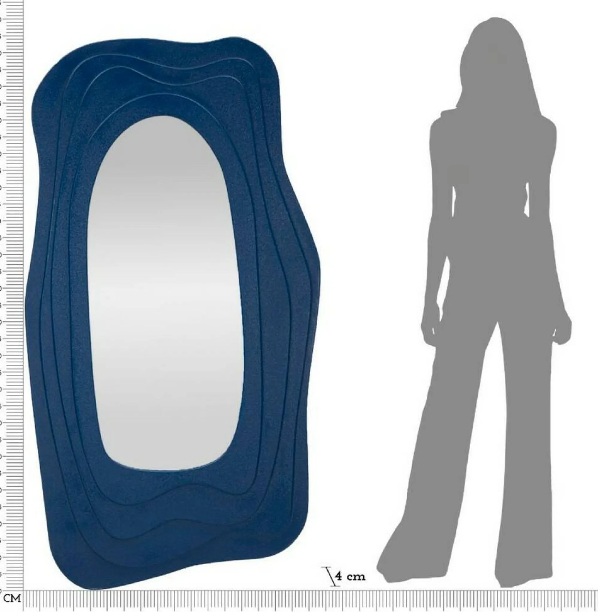 Specchio Pregola, 90x4 h165 cm,<Dmora Discount