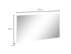 Specchio Smeralda, cm 80x2h60,<Dmora Cheap