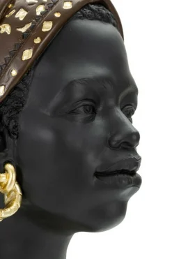 Statua Dada, Nero e Multicolore, 19x19 h30 cm<Dmora Hot