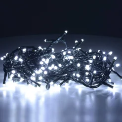 Stringa luci 180 LED, 8,95 m, luci bianche fredde<Dmora Cheap