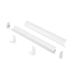 Striscia Led SLOT ANG TONDO D16xD16 2000 mm WH, 200 x 2 x h2 cm,<Dmora Cheap