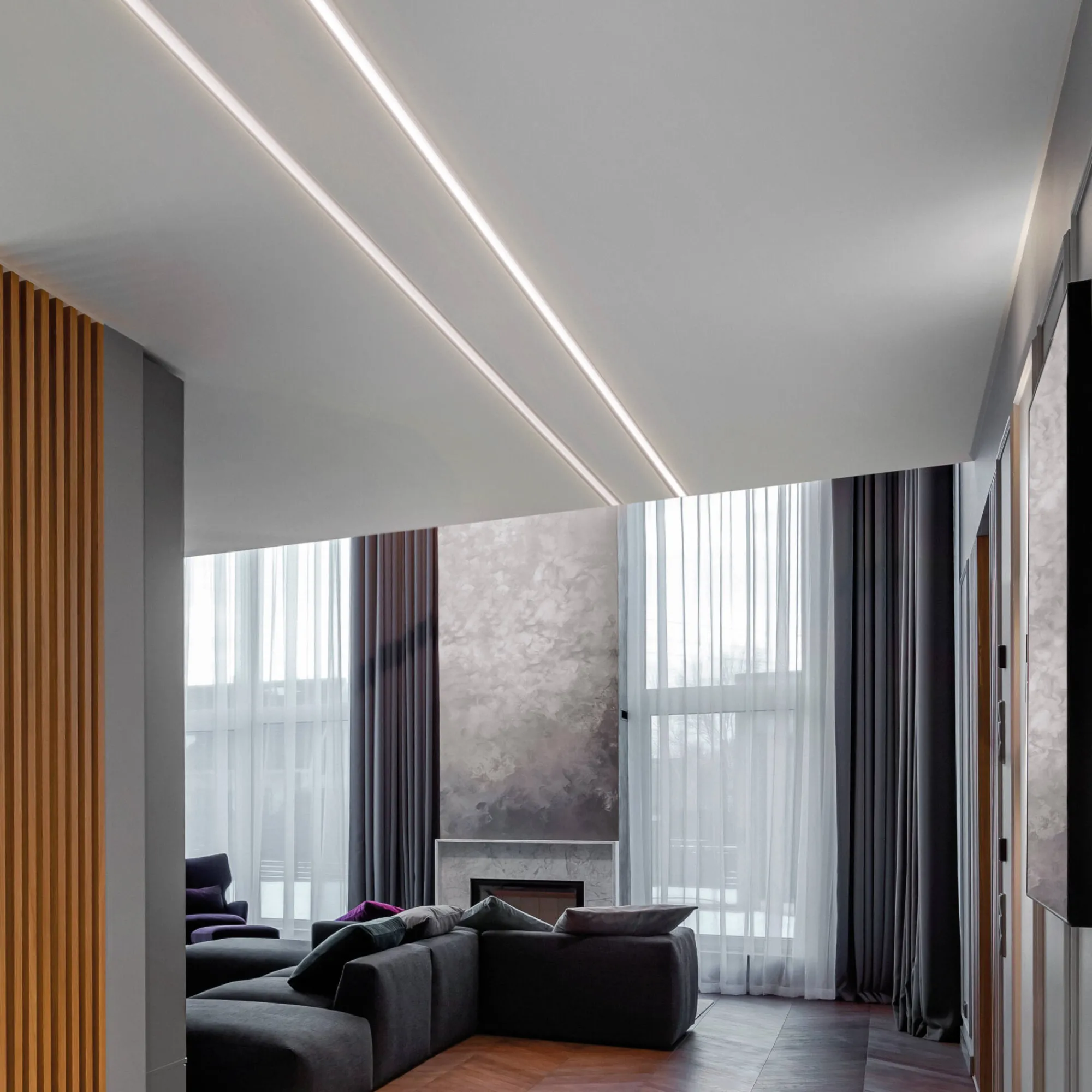 Striscia Led SLOT SUR D15xD5 1000 mm WH, 100 x 2 x h1 cm,<Dmora Hot