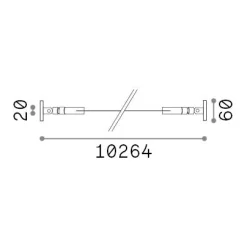 Striscia Led TESI 10 MT , 1026 x 6 x h6 cm,<Dmora Hot