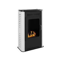 Stufa a bioetanolo Appiano, 50x27 h80 cm, Bianco e Nero<Dmora Best Sale