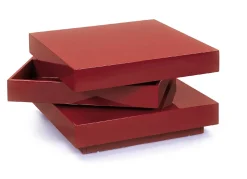 Tavolino con doppio ripiano rotante in MDF laccato lucido<Dmora New