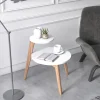 Tavolino da caffè con due piani rotondi, cm 50 x 50 x 62, colore<Dmora Sale