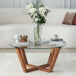 Tavolino da salotto Agatha, 75x75h35 cm,<Dmora New