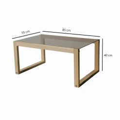 Tavolino da salotto Aldino, 85x55h40 cm,<Dmora Outlet