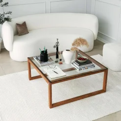 Tavolino da salotto Aldino, 90x90h40 cm,<Dmora Store