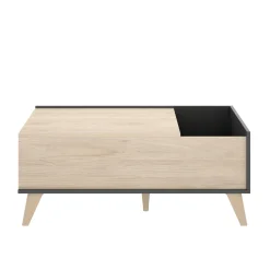Tavolino da salotto Alexius, 99x60h41 cm, Antracite e Rovere<Dmora Cheap