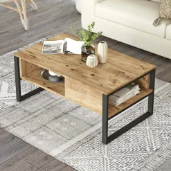 Tavolino da salotto Alfonsa, 100x60h44 cm,<Dmora Clearance
