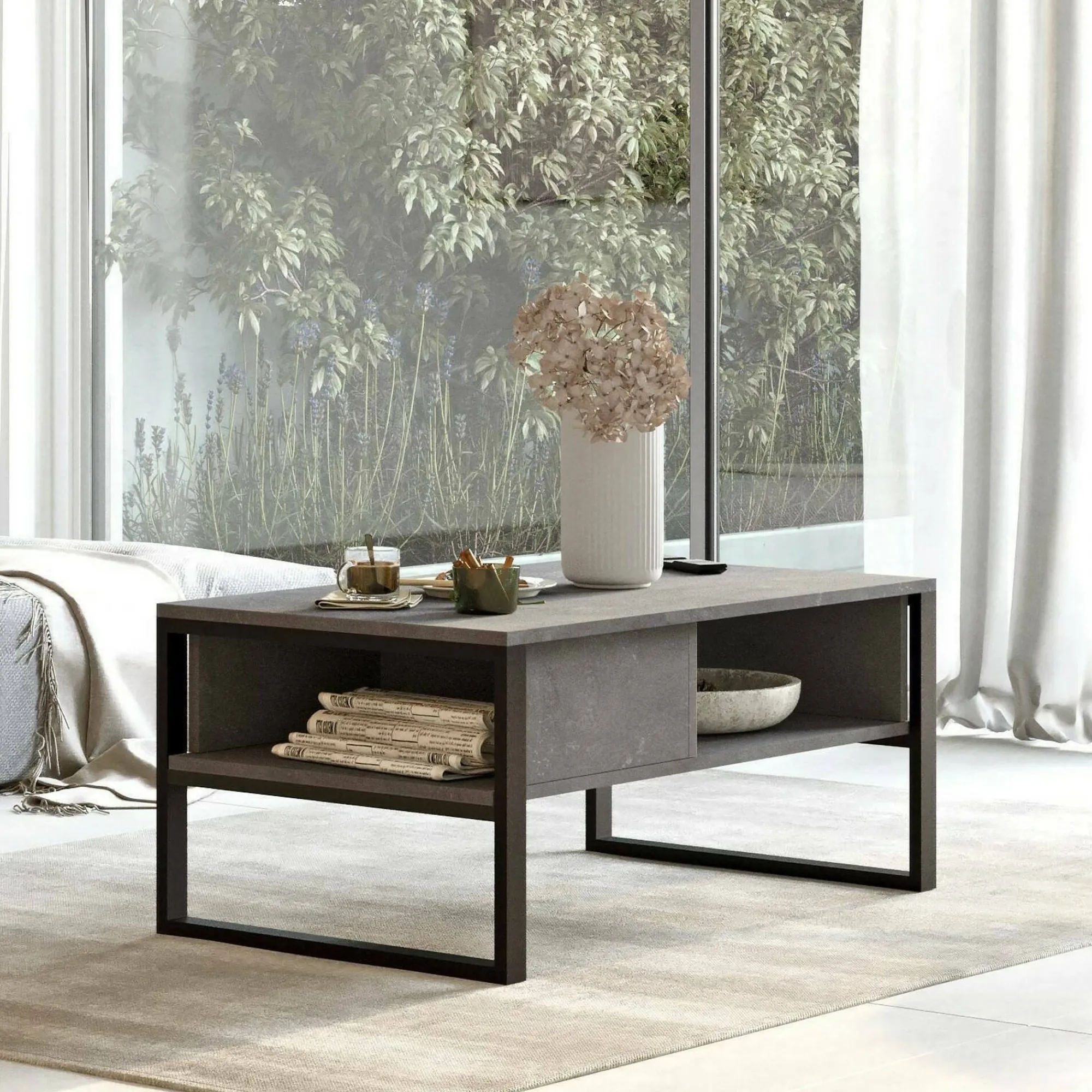Tavolino da salotto Alfonsa, 100x60h44 cm,<Dmora Best