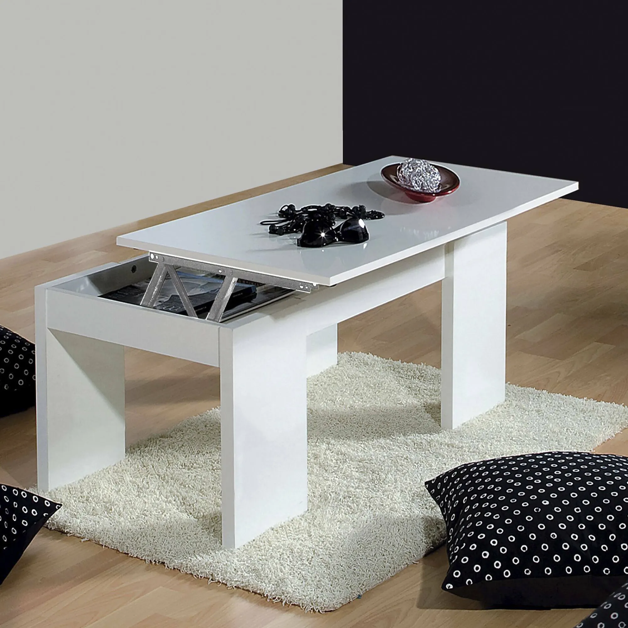 Tavolino da salotto Almo, 100x50h43/84 cm,<Dmora Discount