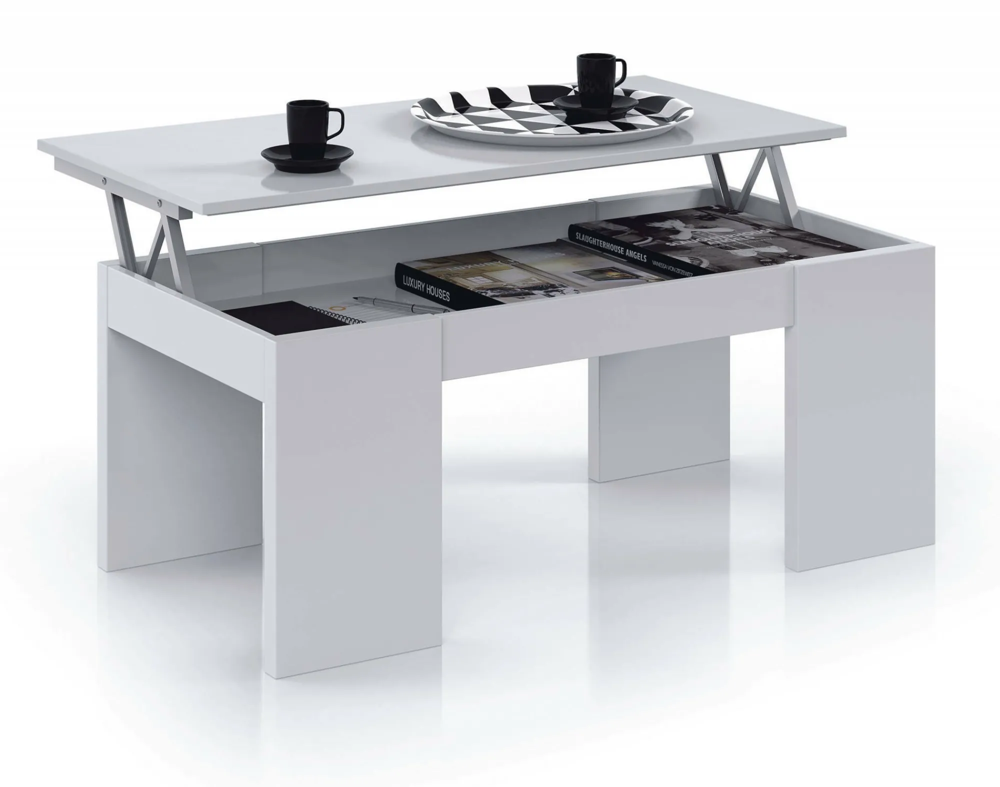 Tavolino da salotto Almo, 100x50h43/84 cm,<Dmora Discount