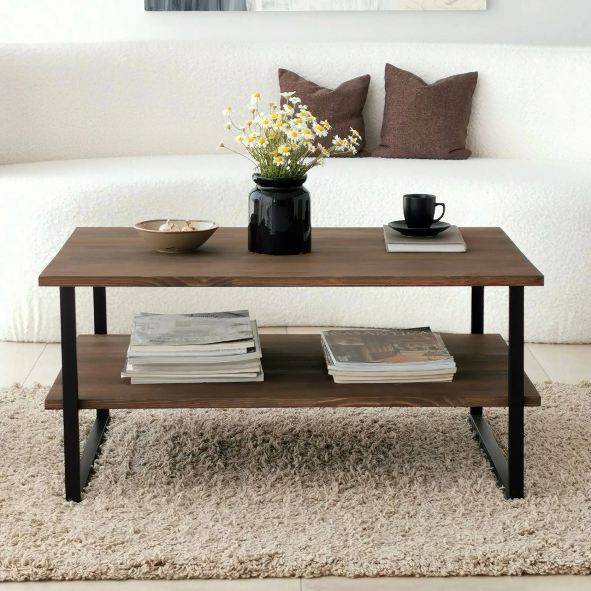 Tavolino da salotto Aprica, 85x60h40 cm,<Dmora Store