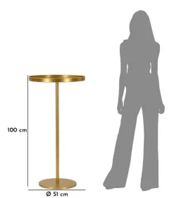 Tavolino da salotto Argile, , 51x51 h100 cm<Dmora Clearance