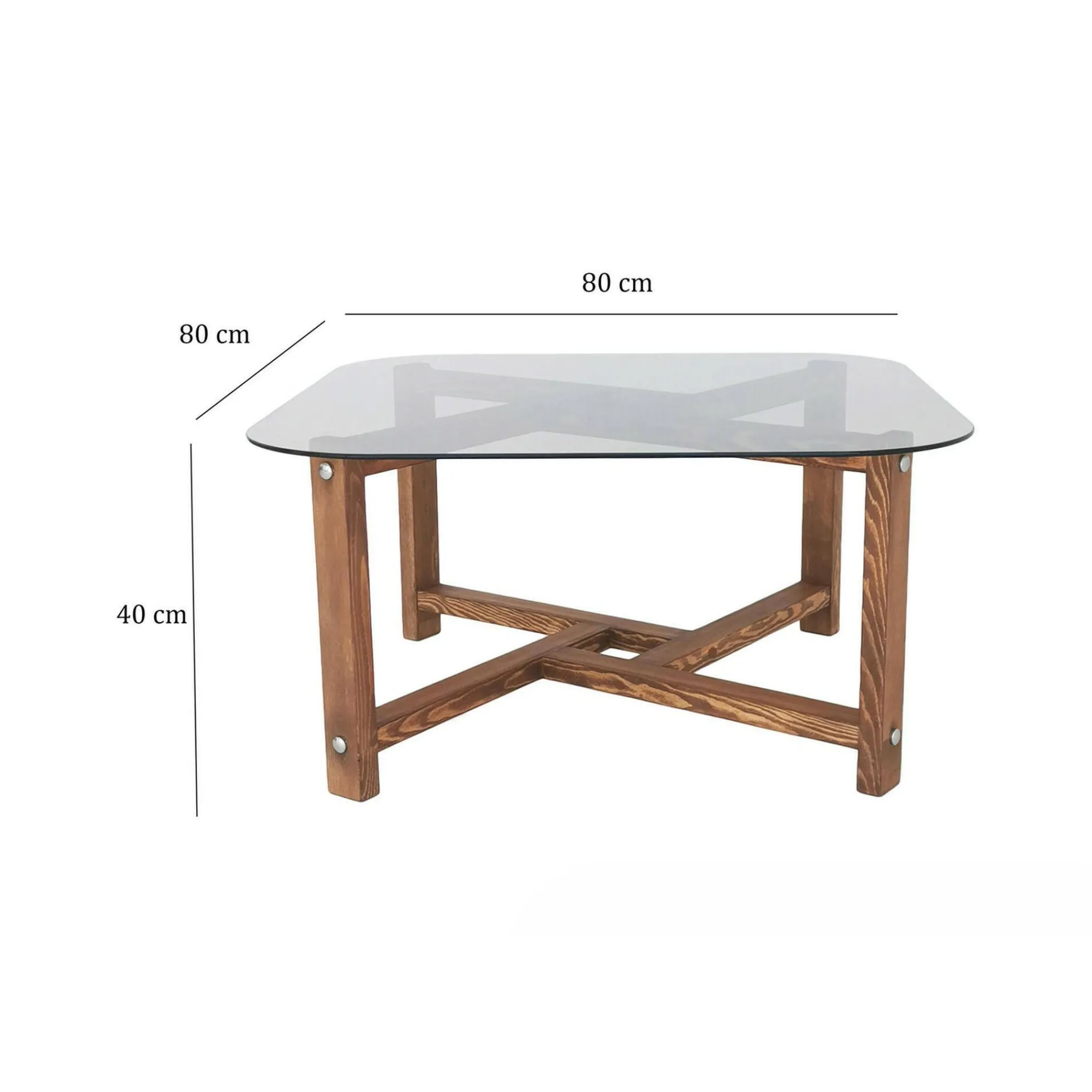 Tavolino da salotto Aurano, 80x80h40 cm,<Dmora Fashion