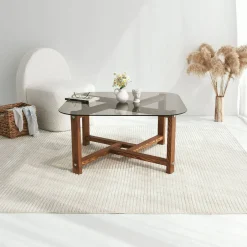 Tavolino da salotto Aurano, 80x80h40 cm,<Dmora Fashion