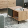 Tavolino da salotto Axinia, 100x50h40 cm, Rovere nodi e Antracite<Dmora Fashion
