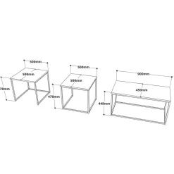 Tavolino da salotto Azele, 190x50h48 cm,<Dmora Cheap