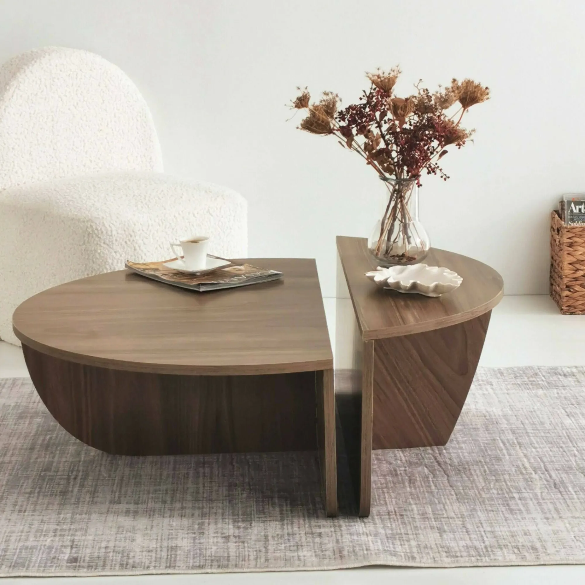 Tavolino da salotto Azim, 90x90h35 cm,<Dmora Cheap