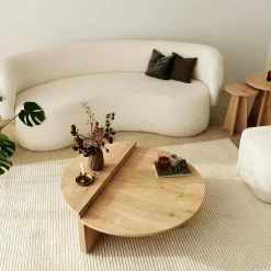Tavolino da salotto Azim, 90x90h35 cm,<Dmora Best